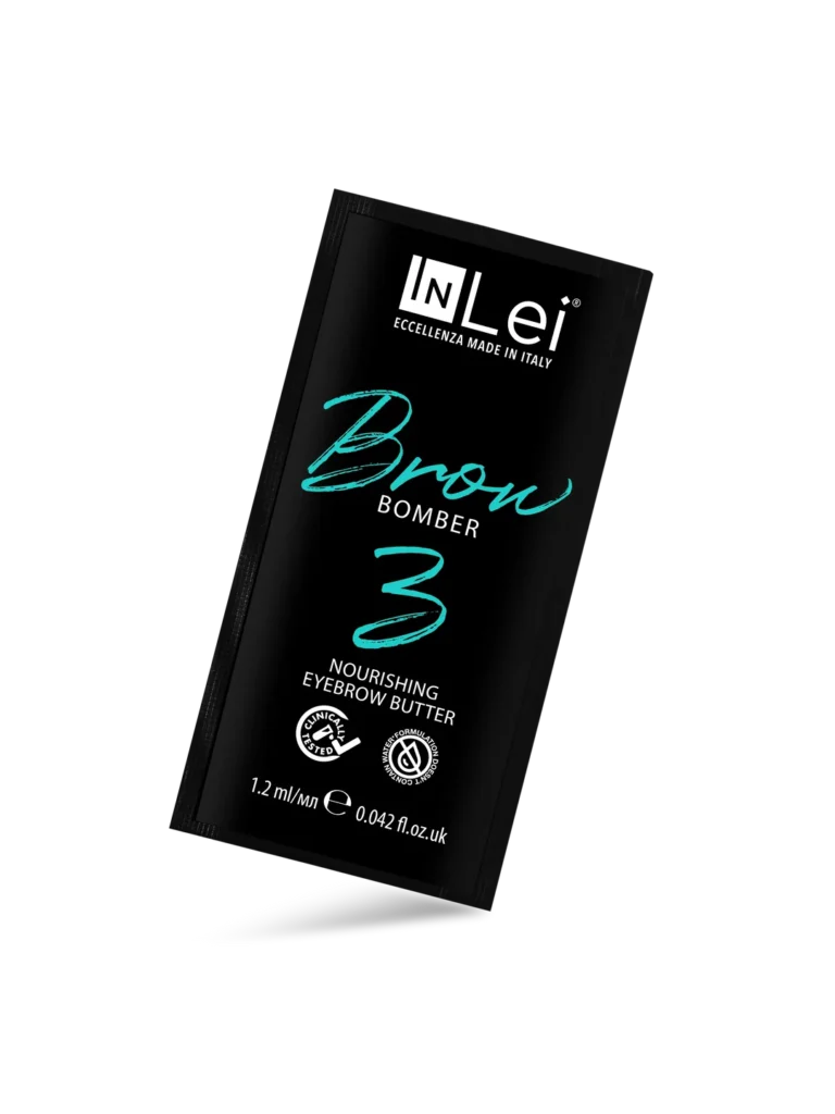 InLei® BROW BOMBER 3 MONODOSE – Unt nutritiv pentru sprâncene, 9 x 1,2 ml