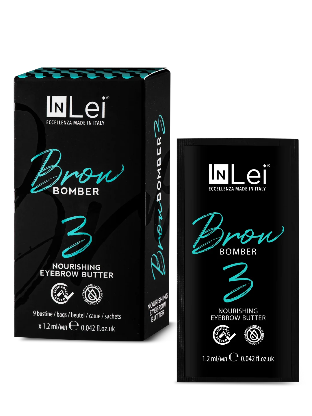 InLei® BROW BOMBER 3 MONODOSE – Unt nutritiv pentru sprâncene, 9 x 1,2 ml - imagine 2