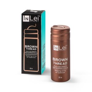InLei BROWN THREAD, fir maro pentru trasarea sprâncenelor
