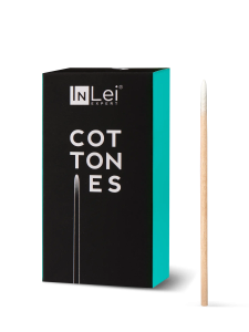 COTTONIES bețișoare de lemn cu vârf ascuțit din bumbac 100buc