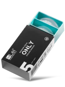 ONLY – bigudiuri din silicon platinic pentru gene, mix 5 mărimi