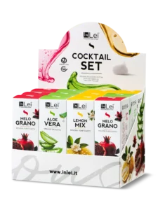 EXPOZITOR COCKTAIL SET TRAVEL SIZE – mix demachiante pentru gene, sprâncene și față 50 ml