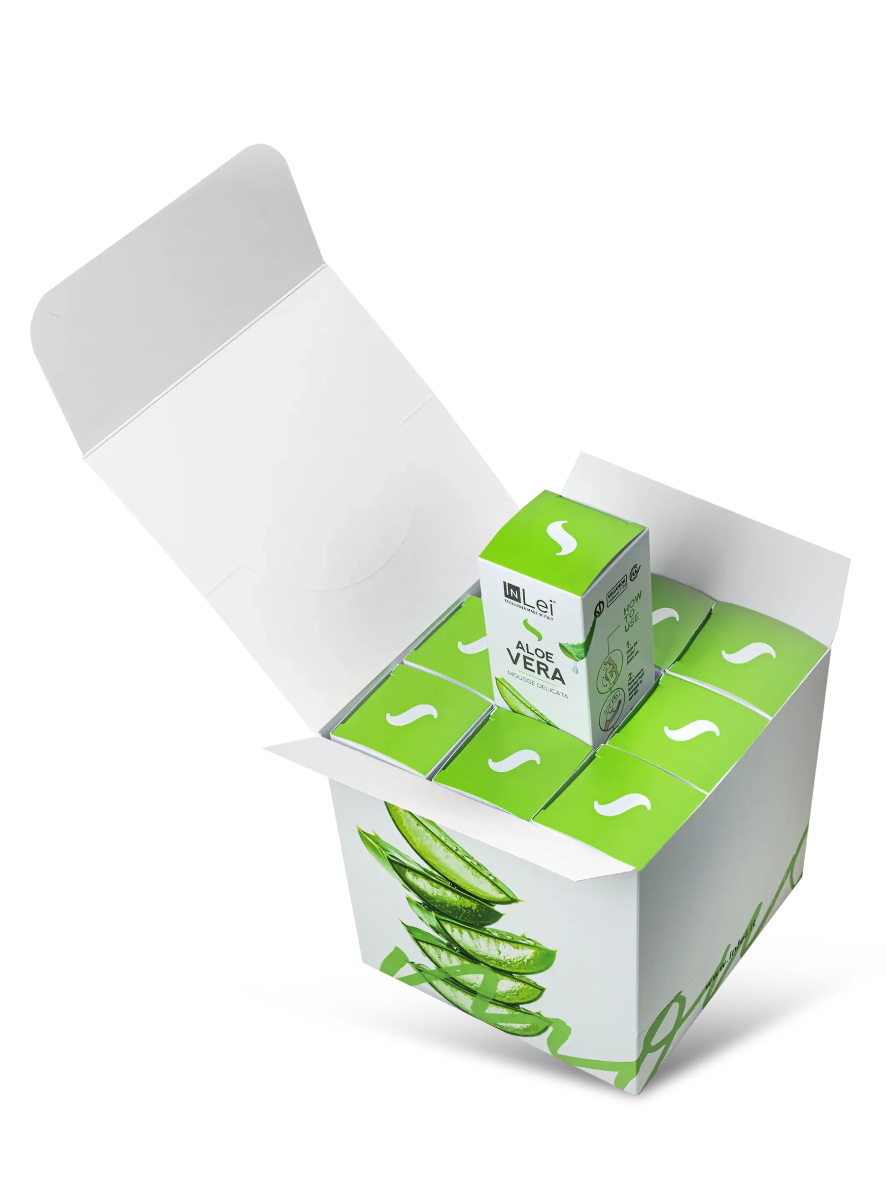 EXPOZITOR ALOE VERA – demachiant delicat pentru gene, sprâncene și față 100 ml - imagine 3